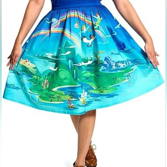 Loungefly Disney Peter Pan Neverland Shirt And Skirt Set Stitch Shoppe - Picture 4 of 13